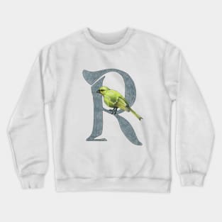 Avian Alphabet R - Gough finch Crewneck Sweatshirt